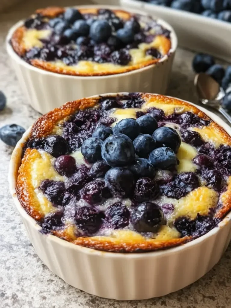 Baked Blueberry Cottage Cheese Bowls