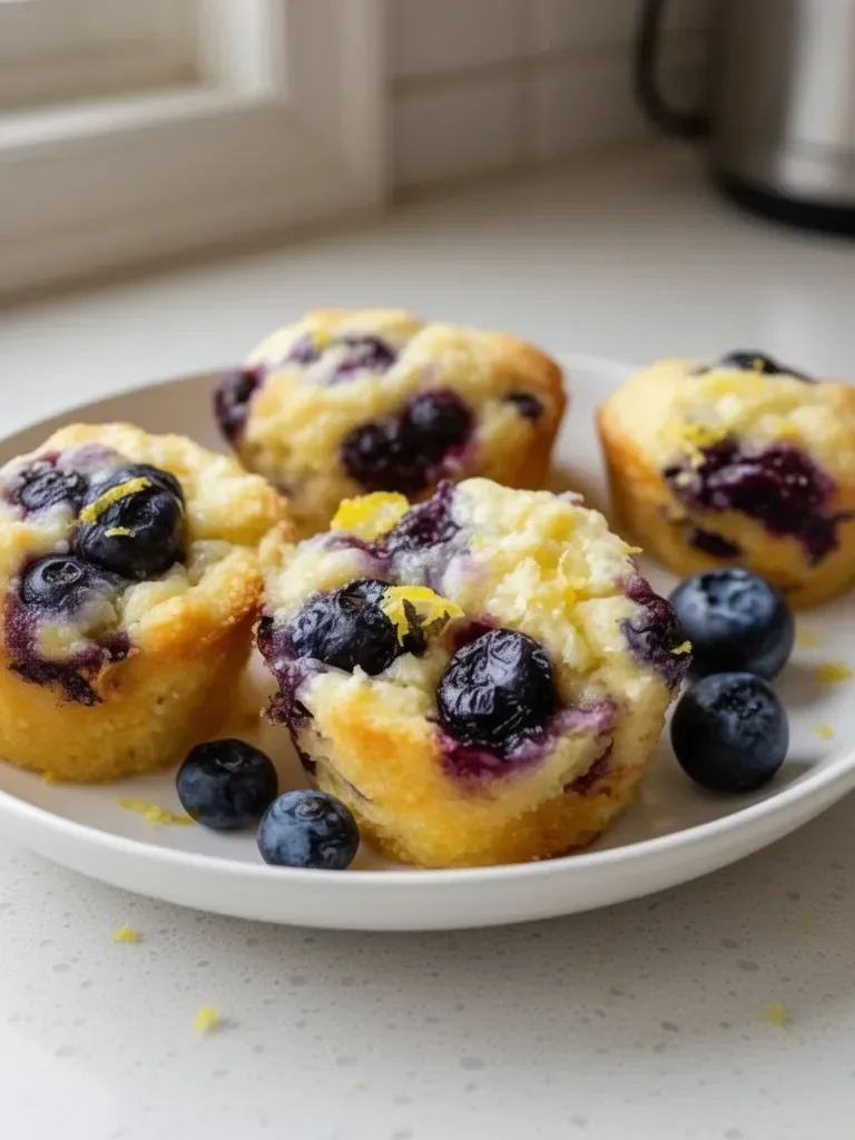 Blueberry and Lemon Zest Cottage Cheese Bites