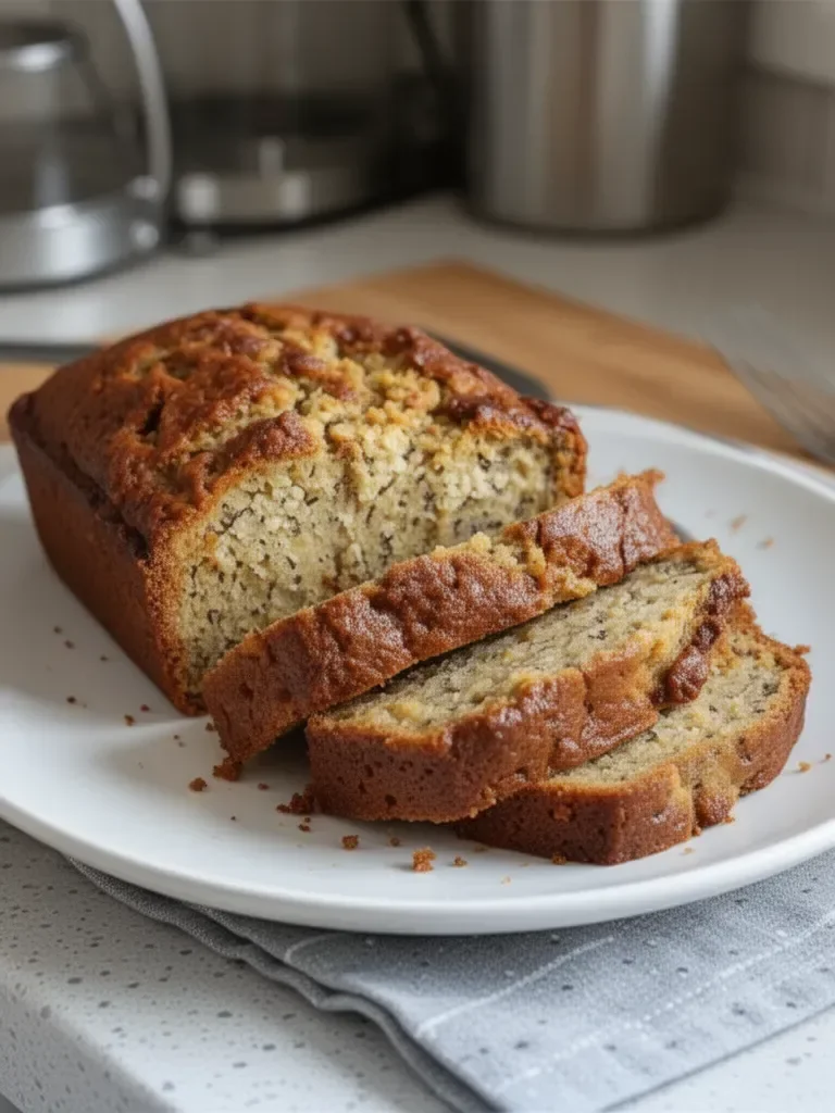 Cottage Cheese Banana Bread No Flour