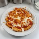 Cottage Cheese Chicken Parmesan Bowl served with fresh ingredients