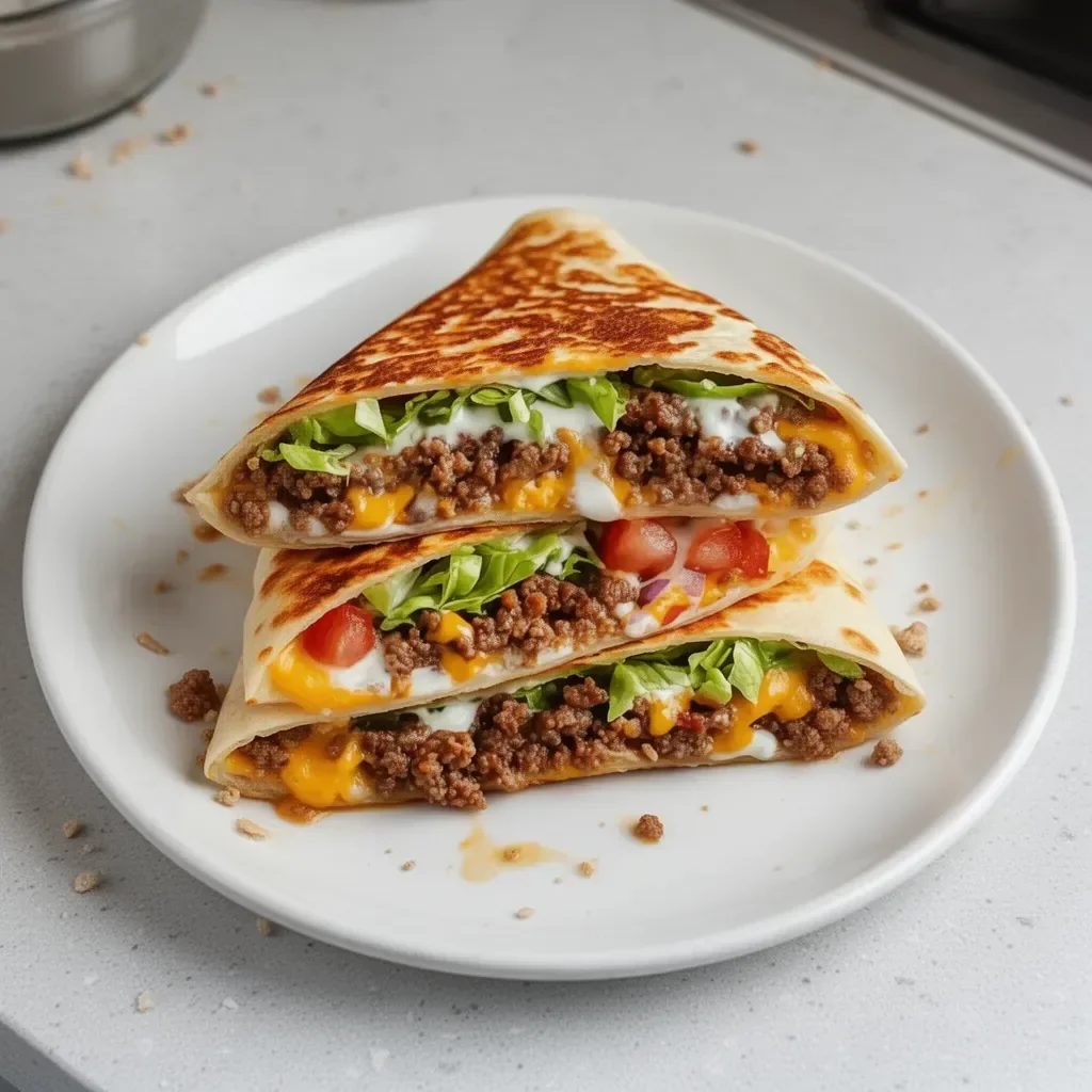 Delicious homemade Keto Crunchwraps loaded with fresh ingredients