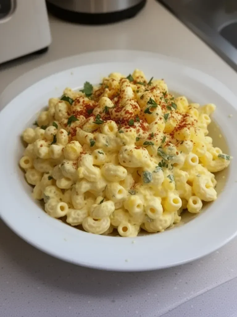 Deviled Egg Macaroni Salad