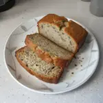 Delicious homemade banana bread, just like Grandma's recipe.