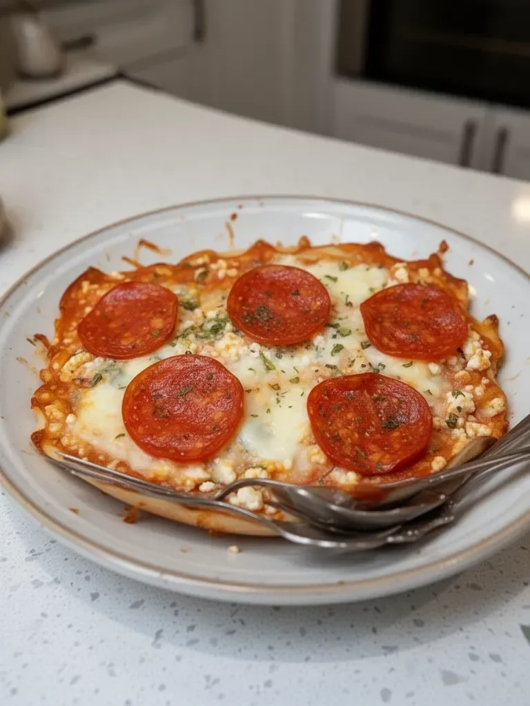 Easy High Protein Cottage Cheese Pizza Bowl Recipe