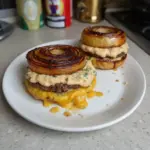 Flying Dutchman Burger with juicy patties and melted cheese
