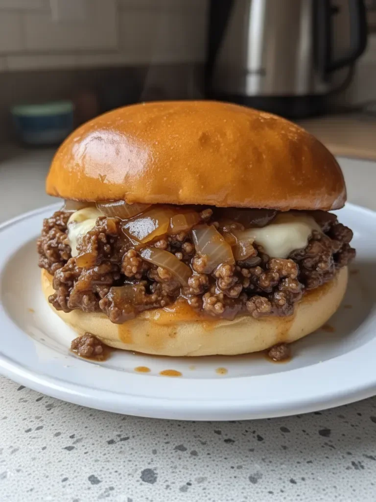 French Onion Beef Sloppy Joes