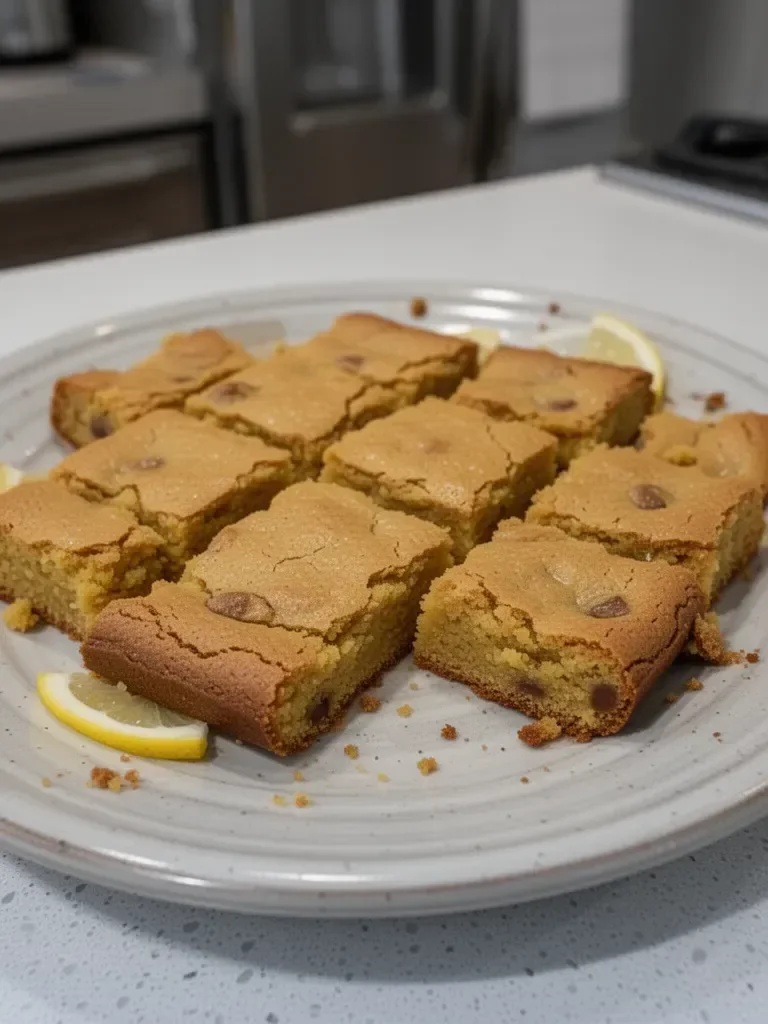 Fudgy Lemon Blondies - Lemon Brownies