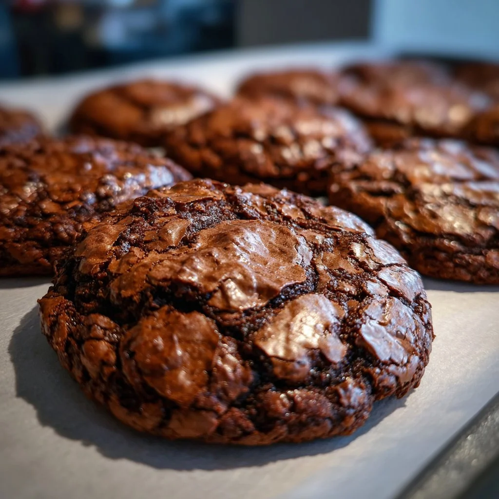 Gourmet brownie cookies with rich chocolate flavor and chewy texture
