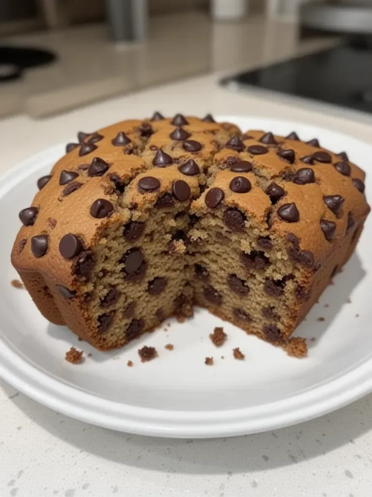 Healthier Chocolate Chip Banana Bread