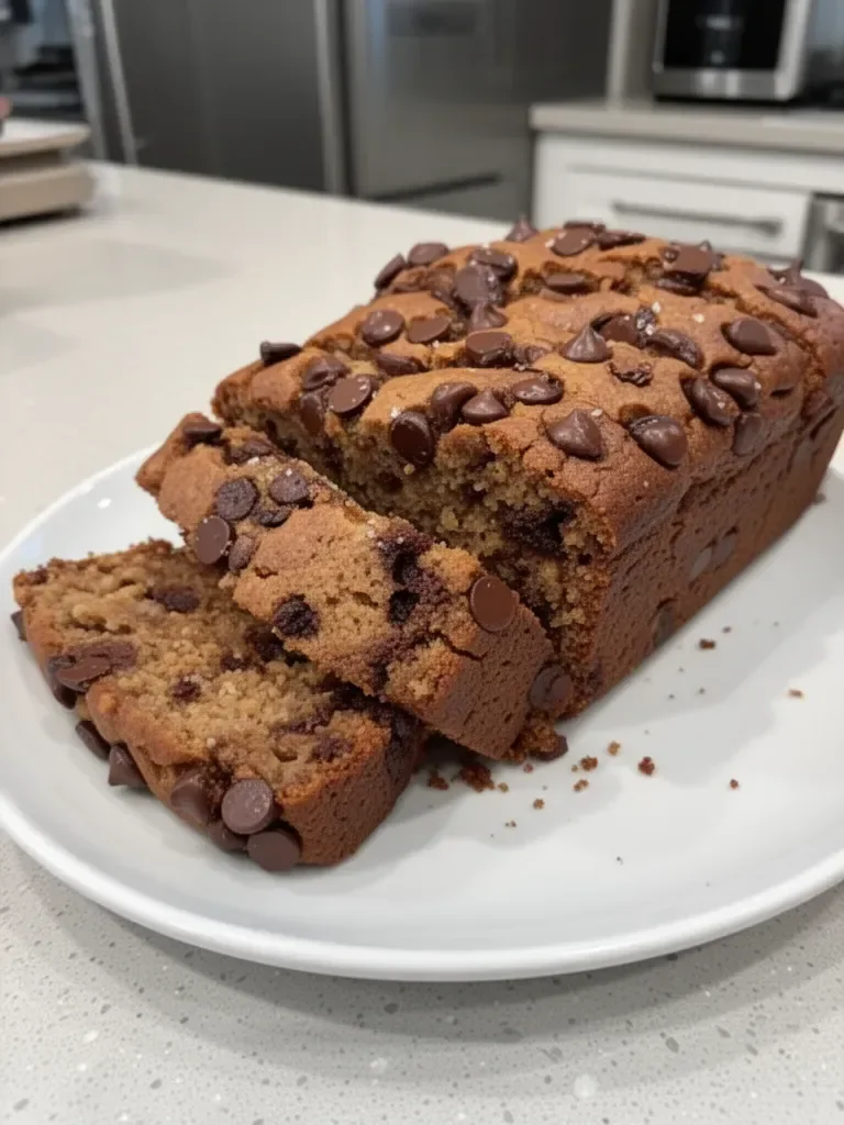 Healthier Chocolate Chip Banana Bread