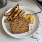 Healthy banana bread made with ripe bananas and nutritious ingredients
