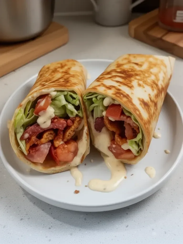 Healthy BLT Wraps with Secret Sauce