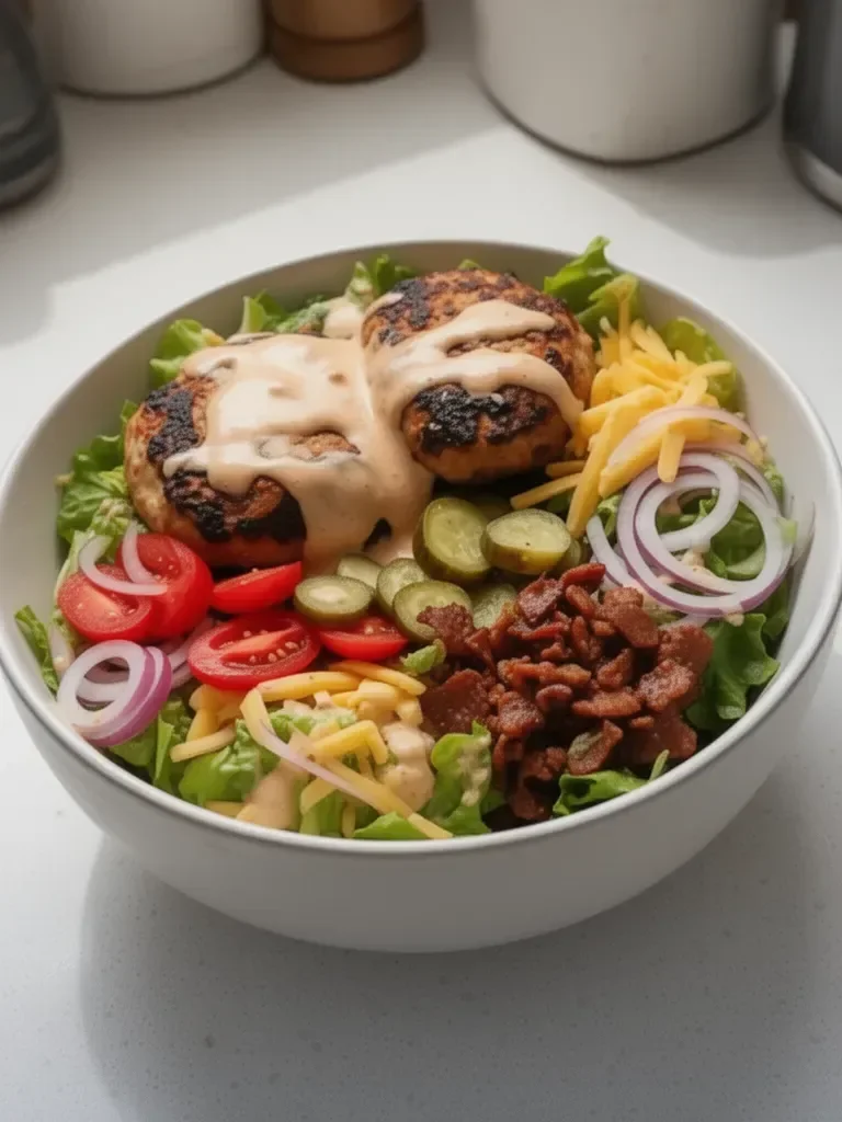 Healthy Burger Bowl - With Special Sauce
