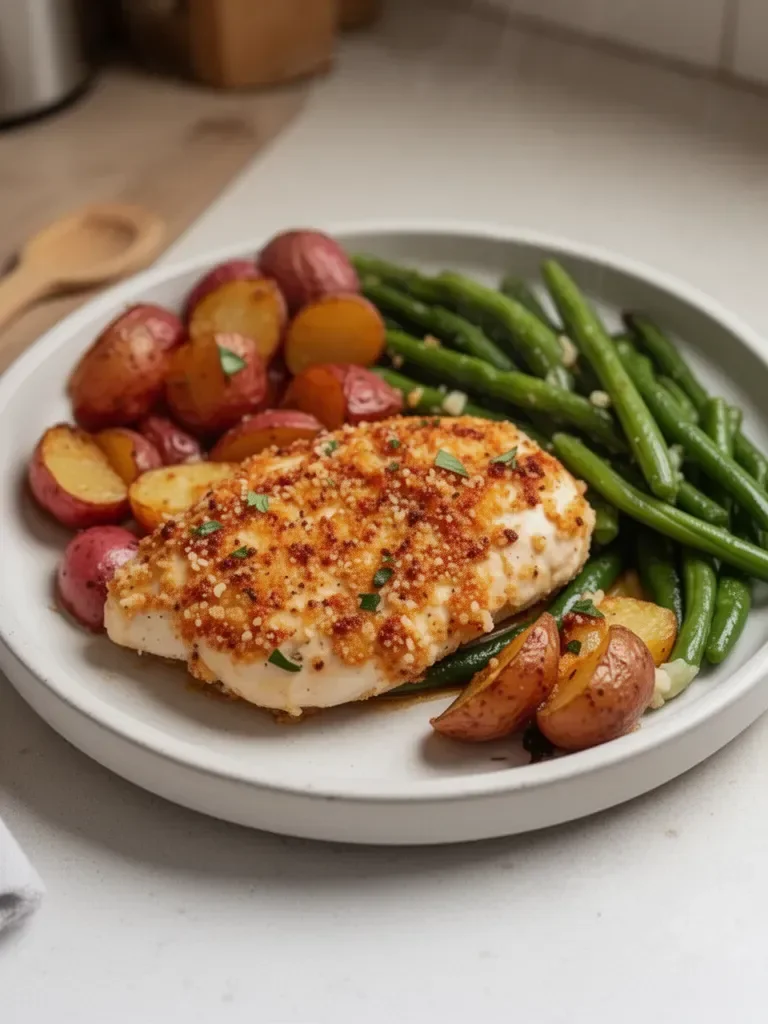 Healthy Chicken Parmesan with Vegetables