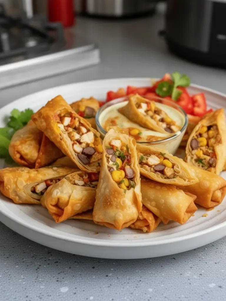 Homemade Southwest Egg Rolls