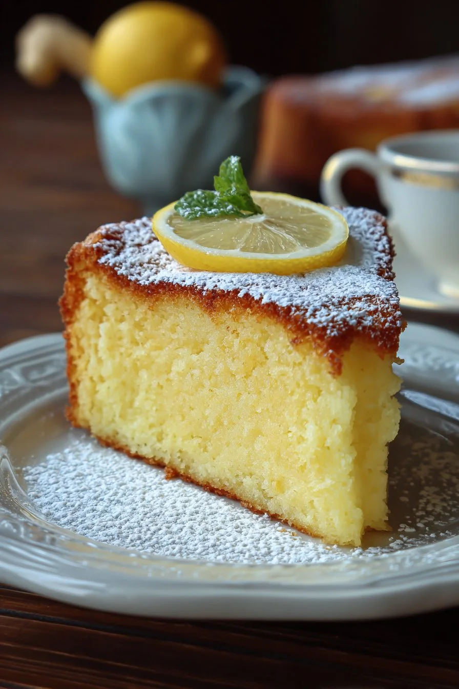 Italian Grandma’s Lemon Custard Cake
