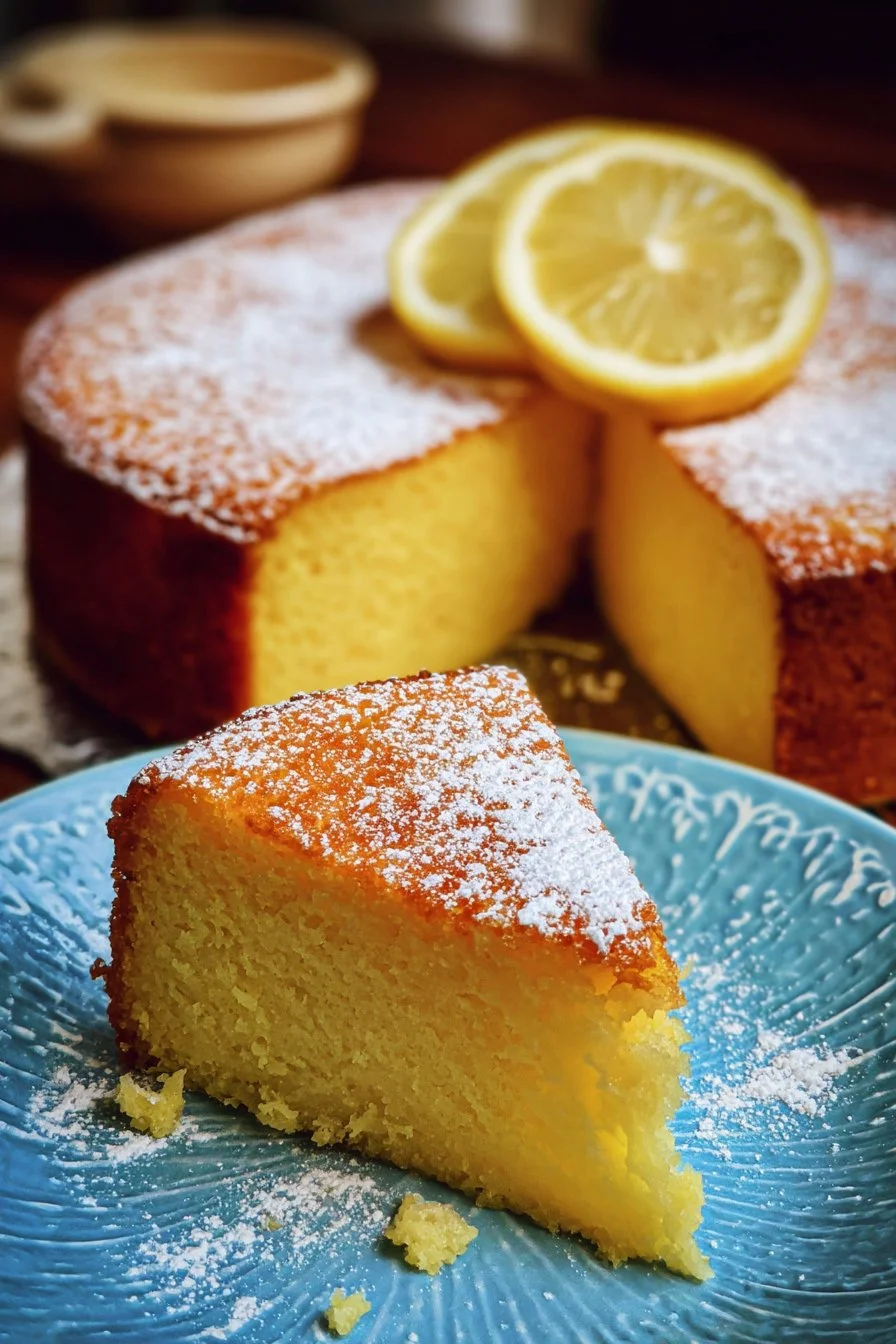 Italian Grandma’s Lemon Custard Cake