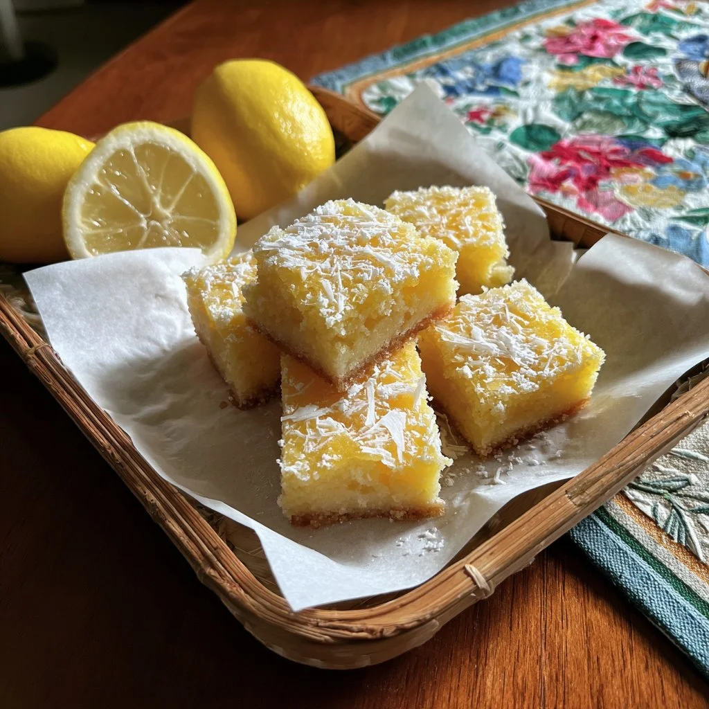 Delicious lemon brownies with a moist texture and bright lemon flavor