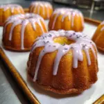 Delicious Lilac Bundt Cakes adorned with lilac flowers for spring celebrations