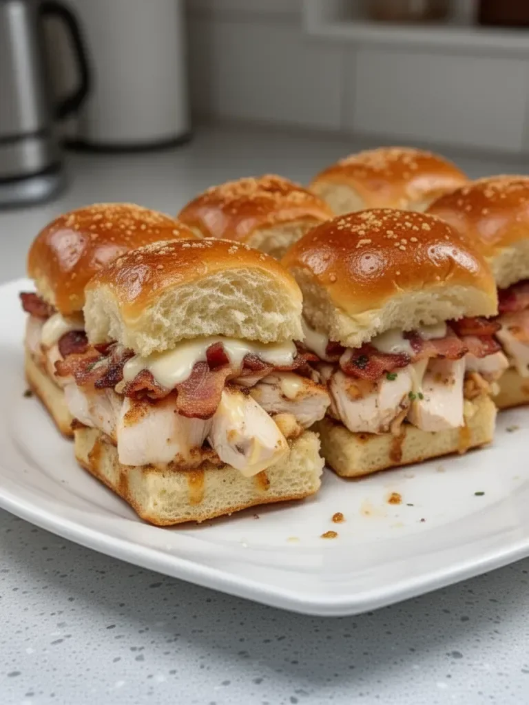 Maple Chicken Bacon Sliders