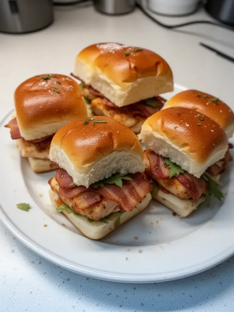 Maple Chicken Bacon Sliders