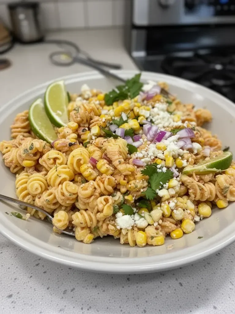 Mexican Street Corn Pasta Salad Recipe