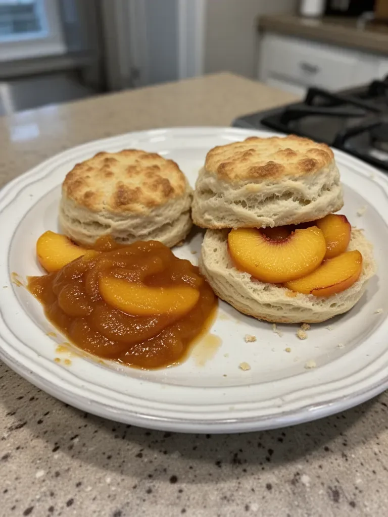 Peach Butter Swim Biscuits