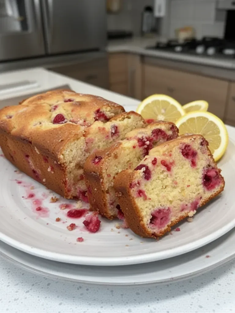Raspberry Lemon Loaf Cake