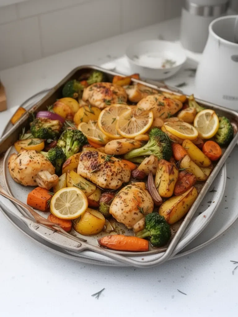 Sheet Pan Lemon Herb Chicken and Vegetables