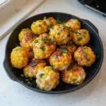 Delicious Spicy Mexican Corn Bites served on a platter