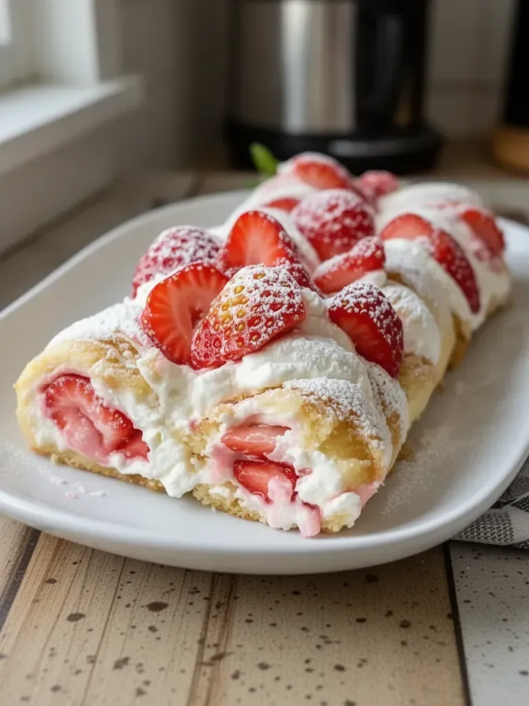 Strawberry Cheesecake Rolls