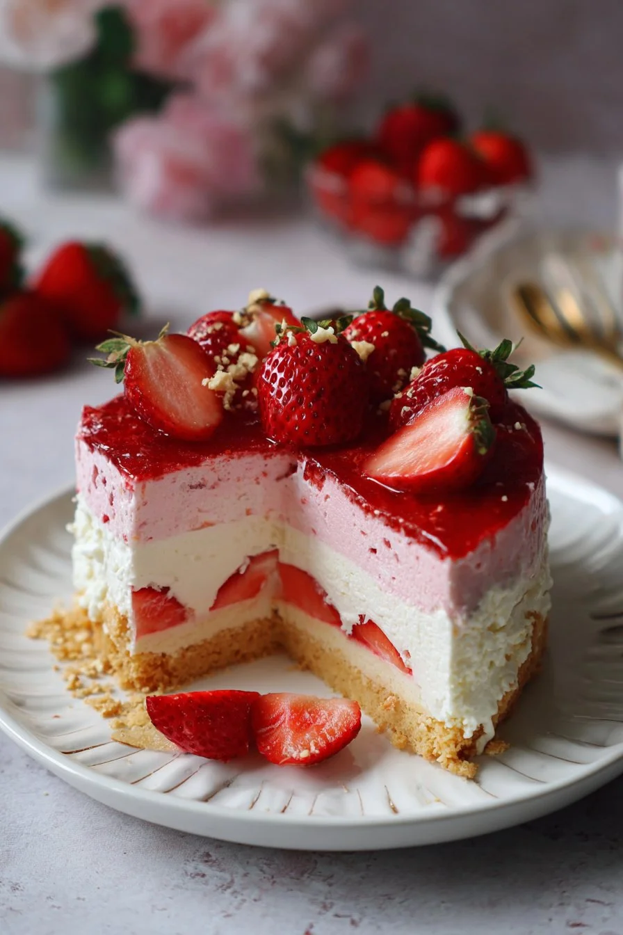 Strawberry Custard Delight Cake: A Tasty Recipe Guide