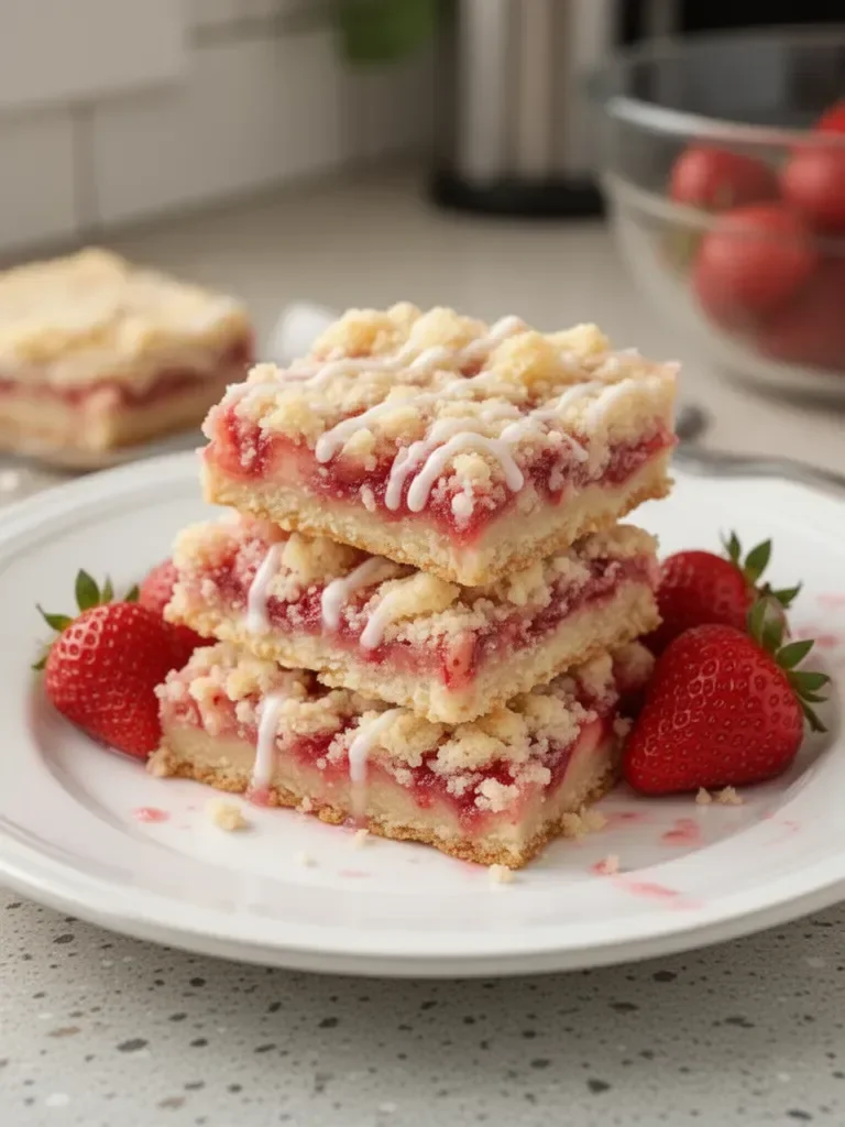 Strawberry Shortcake Bars Recipe