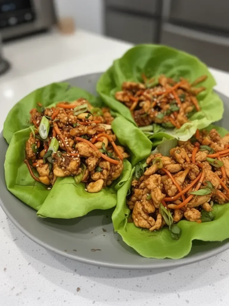 Thai Chicken Lettuce Wraps
