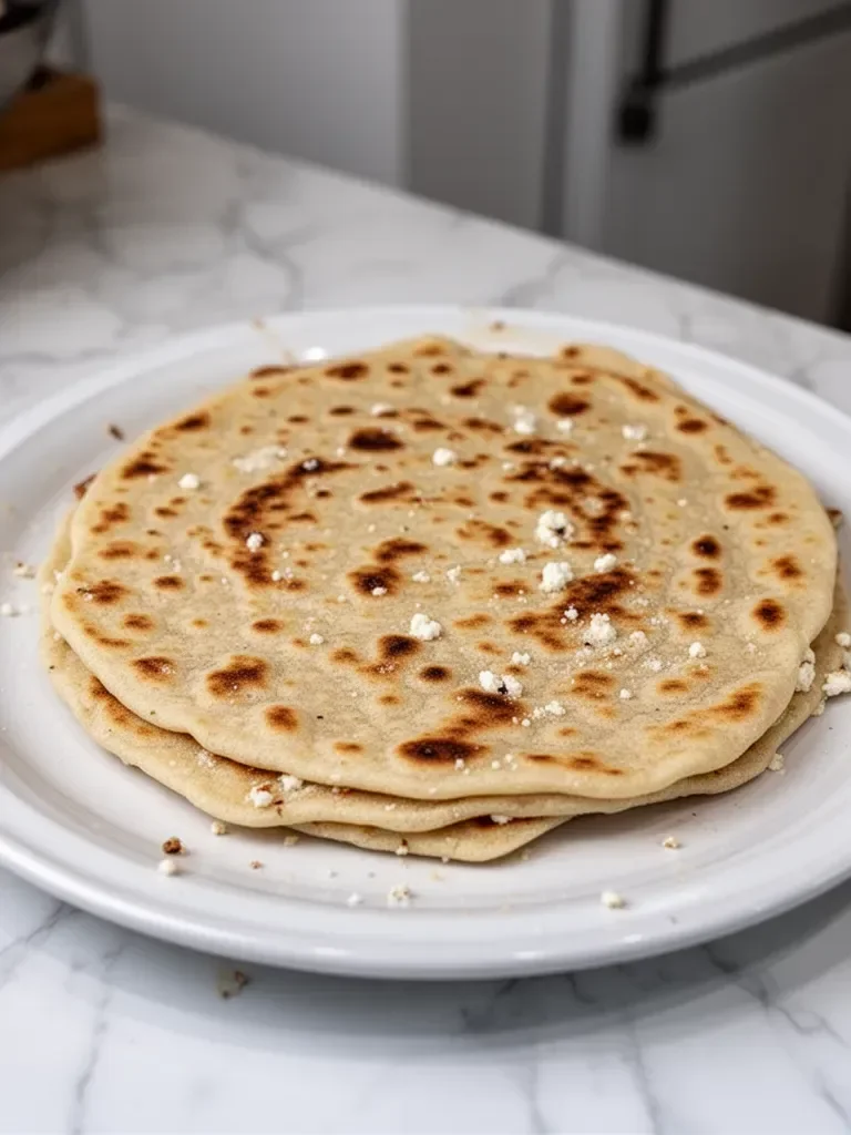2 Ingredient High Protein Cottage Cheese Flatbread Recipe