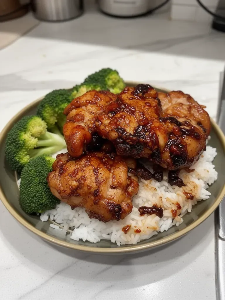 20 Minute, Pan Fried Korean Soy Garlic Chicken Thighs