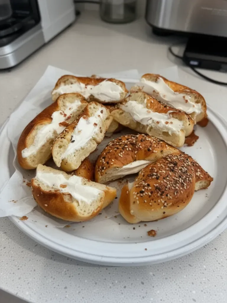 Air Fryer Protein Bagels