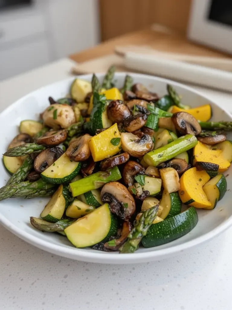 Asparagus with Zucchini and Squash