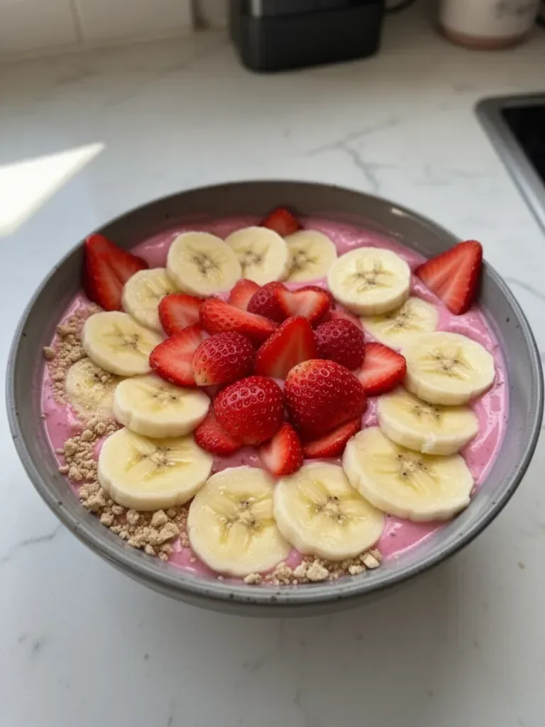 The Best Strawberry Banana Smoothie Bowl