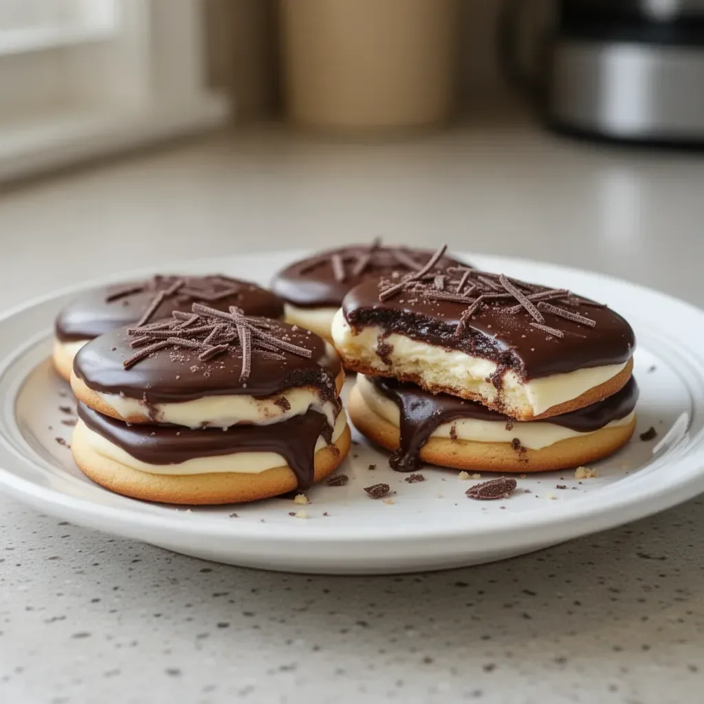 Boston Cream Pie Cookies