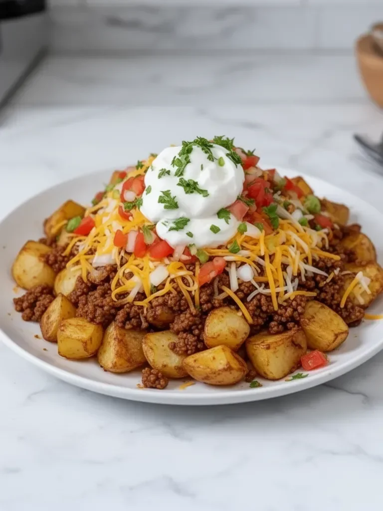 Cheesy Taco Potatoes