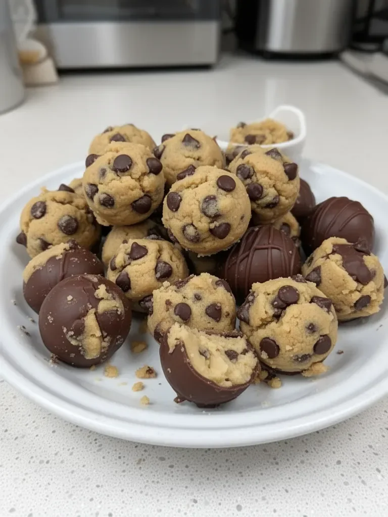 Chocolate Chip Cookie Dough Truffles