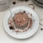 Delicious Chocolate Greek Yogurt Mousse served in a dessert bowl.