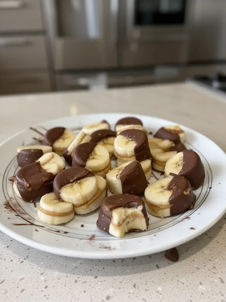 Chocolate Peanut Butter Banana Bites
