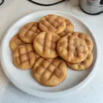 Freshly baked churro cookies dusted with cinnamon sugar