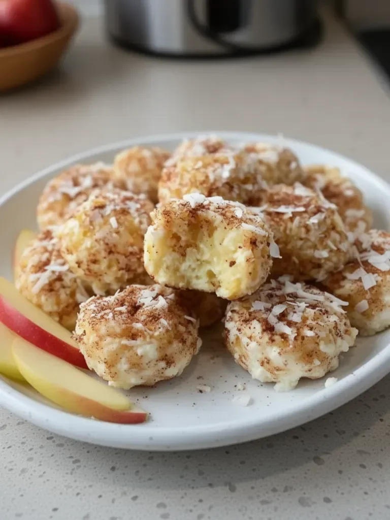 Cinnamon Apple Cottage Cheese Bites