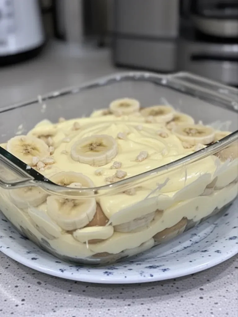 Cold No Bake Banana Pudding