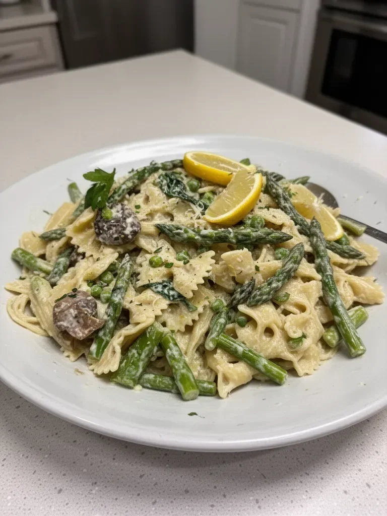 Creamy Lemon Asparagus Pasta