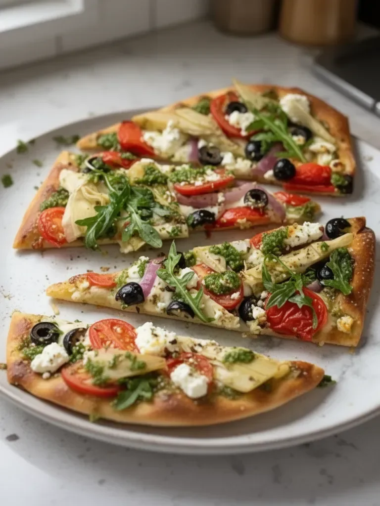 Greek Flatbread Pizza