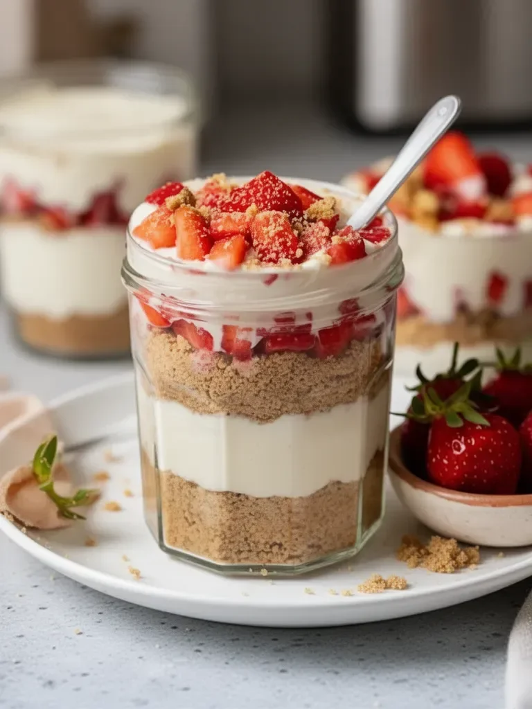 High Protein Cheesecake Jars Recipe